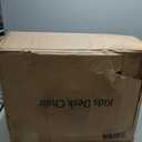 ERIYA Ergonomic Kids Desk Chair with Footrest & Height-Adjustable Seat, Multifunctional for Study, Work & Dining  Comfy Cushion & Smooth Wheels for Boys & Girls Pink