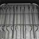SAYZH Dish Drying Rack - Expandable Dish Rack for Kitchen Counter, Rust-Resistant Dish Drainer with Utensil Holder and Raised Guardrail, Kitchen Organizer for Cup and Bottle (Black)