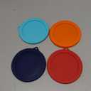 Sophico Silicone Replacement Lids for Pyrex and Anchor Hocking Glass Custard Cups 10oz, Round Silicone Cover for Food Storage (Container not Included)