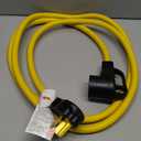 10FT NEMA 10-30P to 14-50R EV Charger Cord, ZDHQLHJ 30 Amp Dryer 10-30 Male Plug to 50 Amp EV 14-50 Female Receptacle for Level 2 Charging, 4 Prong to 3 Prong Power Extension Cord with Handle