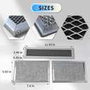 3Pcs Microwave Grease Charcoal Filter Set Compatible with GE Microwave Mesh Replacement for PVM9179DF2WW PVM9179SR1SS PVM9179DF3WW PVM9179DK5WW PVM9179DK6WW PVM9179ER1ES