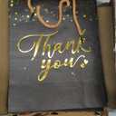 COGLARING thank You Bags, 20Pcs Medium Gift Bags 10x8x4.8 Inch, Black and Gold Paper Gift Bags with Handles for Weddings, Bridal Shower, Retail Gifts