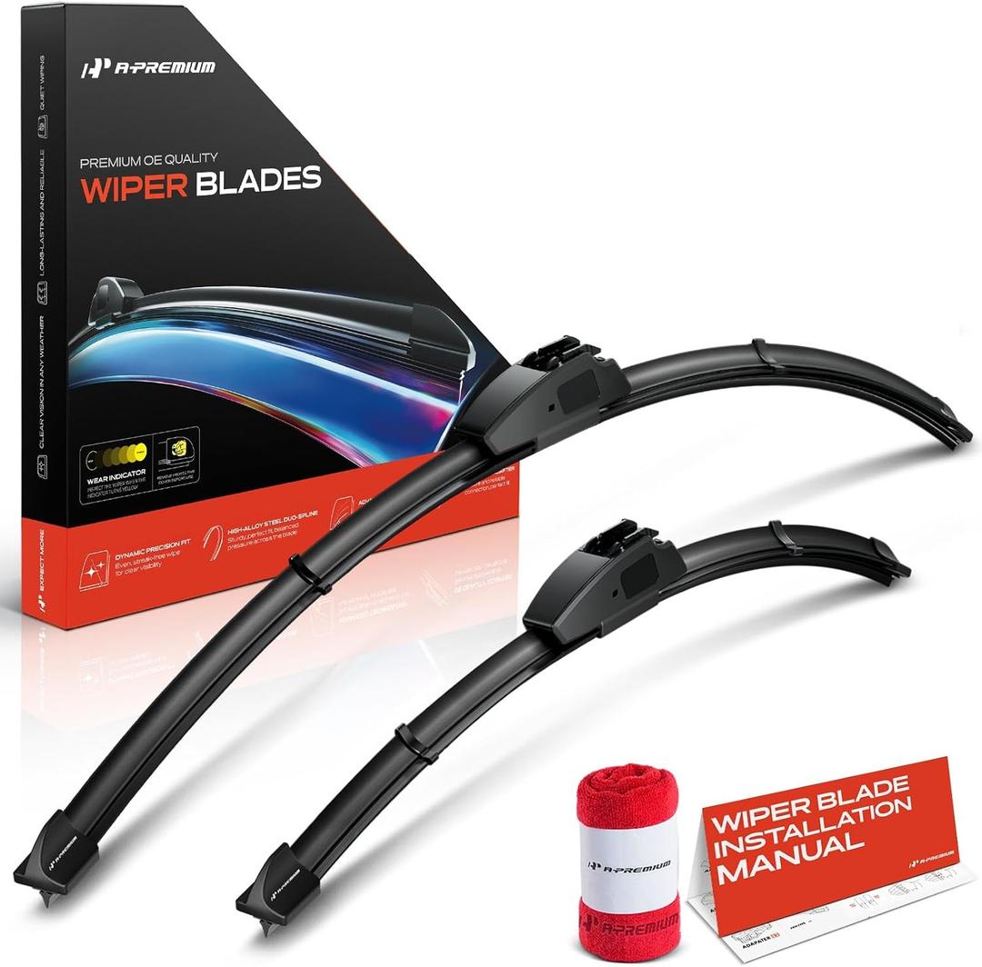 A-Premium 26" + 16" Windshield Wiper Blades Compatible with Lexus NX350