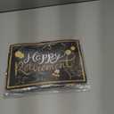 Black Gold Happy Retirement Banner Sign - Directional Retired Yard Sign & Balloons for Party Supplies