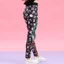 Girls' Tight Pants Black Leggings for Girls Soft Comfortable Printed Leggings Fun Kids Ankle Length Pants for Kids