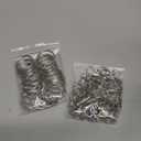 60PCS Keychain Making Kit, Including 30PCS Keychains Clips Hooks and 30PCS Key Chain Rings, Lobster Claw Clasps with Keychains Rings Accessories for Jewelry Making (Silver)