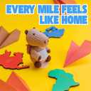 Traveling Capybara  Crochet Toy with Uplifting Message | Gifts for Women | Handmade Plush for Travel & Anxiety Relief