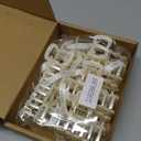 Hotop 11 Pcs Bridesmaid Pearl Hair Clips 3.15 Inch Bridal Hair Claw Clips with Ribbon Bridesmaid Proposal Gifts for Women Girls Accessories Styling Wedding Bridal Party Present