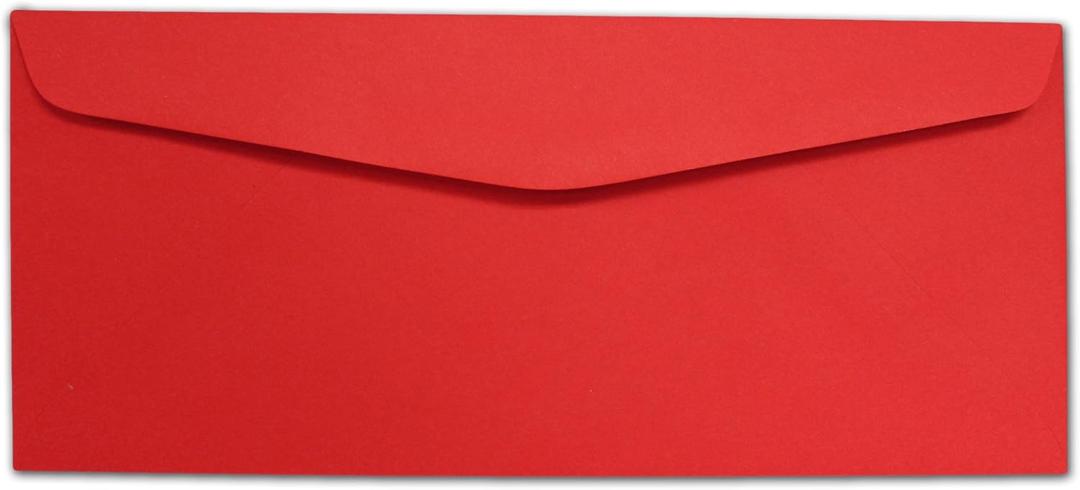 Red #10 Envelopes - 100 Envelopes - Desktop Publishing Supplies Brand Envelopes