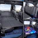 ABE Dog Back Seat Extender for Truck,Truck Dog Seat Cover Back Seat,Non Inflatable Truck Bed Mattress,Dogs Hammock,Pet Seat Covers for F150/RAM1500/Silverado (black)