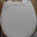 Bemis 500EC Durable Wood Toilet Seat with Easy Clean Hinges, Made in USA, Round, White