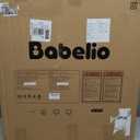 Babelio Baby Gate for Stairs, Kitchen & Doorways, 26-43" W 28" H No Bottom Bar| Easy Installation| One-Handed Operation| Auto-Close| Hardware Mount (Drill Needed) Safety Dog/Pet Gate Indoor (White)