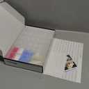 Epesl Embroidery Floss Organizer Box Tools - Bobbin Winder, 1 Removable 36 Compartments with 120 Floss Bobbins and Stickers for Craft DIY Cross Stitch Thread Sewing Bead Jewelry Diamonds Storage