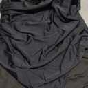 Eomenie Women's One Piece Swimsuits Tummy Control Ruched Push Up Bathing Suit Slimming Tie Back Swimwear Black XL