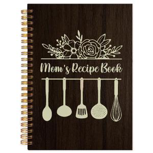 SNNDER Mom Gifts Notebook Journal, Mom's Recipe Spiral Notebook, Recipe Book To Write In Your Own Recipes, Cooking Journal for Mother, 5.5x8.3 Inch