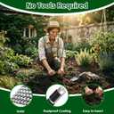 Thealyn 4 Pack 43" Metal Plant Trellis for Pots & Garden Beds, Rustproof Support for Indoor Outdoor Climbing Plants, Vines, Flowers, Fan Shaped, Black