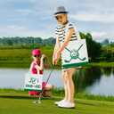 WPDISCZ 24pcs Golf Party Favor Bags Goodie Favor Bags Non-woven Bag with Handles for Golf Party Supplies Birthday Supplies (Green)