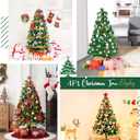 4ft Green Artificial Christmas Tree,Arbol de Navidad Small Fake Xmas Tree
Fake Christmas Tree with 450 Branch Tips,Premium Spruce Xmas Tree with Fold-Able Metal Base Stand,Home Office Party Decor
