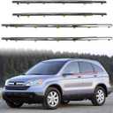 PSLER 4PCS Window Weatherstrip Seal Fit for CR-V CRV 2007 2008 2009 2010 2011 Car Window Belt Molding Trim Chrome Door Seal,4PCS