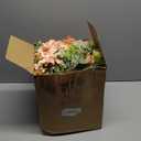 30 Pack Artificial Flowers Table Centerpieces Decorations with Vase Wedding Mason Jar 20 Bundles Silk Floral Bouquet 10 Clear Vase with 1 Pcs Rope for Party Decor(Dahlia,Champagne)