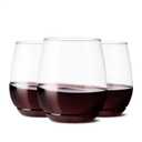 TOSSWARE POP 14oz Vino SET OF 12, Recyclable, Unbreakable & Crystal Clear Plastic Wine Glasses, 12 Count (Pack of 1)