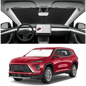 Custom Fit Windshield Sun Shade for Buick Enclave 2018-2024, Blocks UV & Heat, Front Window Sunshade Accessorie, Easy Fold & Store Keep Your Car Cooler