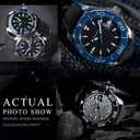 Nylon Leather Watch Band Quick Release Waterproof Oxford Fiber Nylon Genuine Leather Deployant Watch Band Strap Nylon Leather Universal Replacement Bracelet Strap 20mm 22mm for Men Women (Black Red(Silver Buckle))