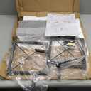 YINMIT Vinyl Record Holder, 80-100 LP Vinyl Record Storage Rack, Quick Assembly Vinyl Record Display, Retro Style Organizer for Magazine, Book, Files, Albums (Grey, 1 Tier)