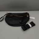 Spacious Nylon Crossbody Bag Bum Bag Handbags Wallets Purses Trendy Shoulder Bag for Women (Black)