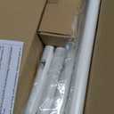 White Curtain Rod, 1 Inch Adjustable Heavy Duty Curtain Rods for Windows 48 to 84 Inch, Decorative Modern Window Treatment Rods, Telescopic Splicing Metal Drapery Pole, Easy Installation (36''-88'' (1 Pack))