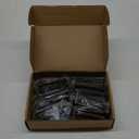 Ravinte 30 Pack Solid 3 Inch Center to Center Slim Square Bar Drawer Handles for Kitchen Cabinet Hardware Matte Black
