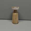 HD Designs Wood Large Candle Holder 8"