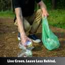 Tall Kitchen Biodegradable Trash Bags 13 Gallon (120 Bags) Eco-friendly Medium Green Garbage Bag 55 Liter Landfill-Friendly Can Liners Portable Camping Toilet Bags Made With epi (120 count)