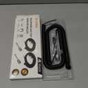 Uvital Telephone Handset Cord Detanglers, 2 Pack Landline Handset Cord Cable 10Ft Uncoiled(1.2 Ft Coiled) and 2 Pack Anti-Tangle Untangler 360 Degree Rotating Swivel Cords(Black)