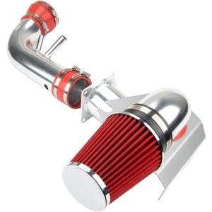 Cold Air Intake Kit with Filter Heat Shield for 1996-2004 GT 4.6L V8 (Red)