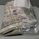 Madane Hallway Runner Rug 2'6''x10' Kitchen Runner, Non Slip Vintage Runners for Hallways Washable Kitchen Rugs Soft Low Pile 2.5x10 ft Rug Runner for Laundry Room, Entryway and Bedroom, Brown/Gold