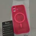 TOCOL for Phone 17 Case, Compatible with Magsafe Charger, Full Camera Protection, Drop Protection, Translucent Matte Phone Case for Phone 17 6.3 inch (Hot Pink)