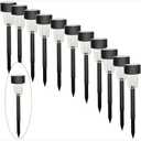 10 packs/20 Packs of Outdoor Solar Landscape Lawn Lights, Multi-Pack LED Automatic on/Off Street Lights, Suitable for Gardens, Paths, Pools, and Sidewalks (10 Packs of Warm Colors)