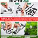 Qualirey 8 Pcs Outdoor Gopher Trap Easy Set Mole Trap Weather Resistant Gopher Killer Vole Killer for Lawn Garden Farm (Black)