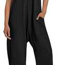 Jumpsuits for Women Casual Summer Outfits Rompers Comfy Beach Vacation Trendy Overalls Jumpers Fashion Clothes 2025, Size Large
