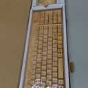 Smart Tech Handcrafted Natural Bamboo Wooden PC Wireless 2.4GHz Keyboard and Mouse Combo