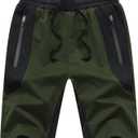 STICKON Mens Shorts Casual Summer Shorts with Pockets (Gray, XXL)