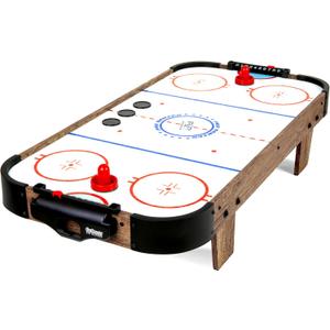 GoSports 40 Inch Table Top Air Hockey Game for Kids - Oak