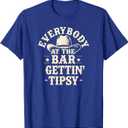 Everybody Gettin' Tipsy Country Western T-Shirt, Size L