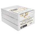 Hampton Art - Little Crate of Wood Letters 153Pc, Wooden Letters, Wood Letters, Large Wooden Craft Small Alphabet Letters 2 Pack