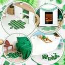 2 Pieces Shamrock Bathroom Rugs St Patricks Day Clover Bath Mat Absorbent Non Slip Clover Door Mats for Irish Holiday Decor Shower Bathtub Bedroom Kitchen Entrance Door Carpet