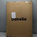 Babelio Baby Gate for Stairs & Doorways, 26-43" W 34" H Extra Tall| No Bottom Bar| Easy Installation| One-handed Operation| Auto-close| Hardware Mount (Drill Needed) Safety Dog/Pet Gate Indoor (White)