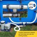 4560 pool Hose Adapters Kit 1 1/2 pvc fittings Compatible with Intex Hayward Pool Filter Pump Hose for Hose 40mm to 1 1/2 Inch Conversion Kit - 4-Pack