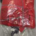 Doglay Dog Jacket Waterproof Dog Coat with Harness Built in, Christmas Puppy Winter Coat Reflective Turtleneck Puffer Snow Jackets for Small Medium Large Dogs (Red)