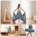 Foldable Baby Playpen - 71"59" Collapsible Play Pen for Babies and Toddlers - Indoor Outdoor Foldable Play Yard with 4 Handles - Folding Baby Playpen with Bag Portable Travel Play Yard